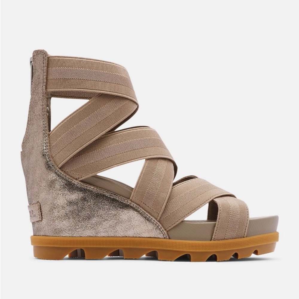 Sorel Joanie 2 Tan Wedge Sandals
